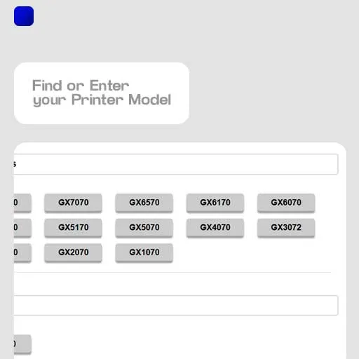 Find your Printer Model number