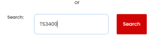 TS3400 typed in Search to show how to find printer