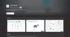 App available on Mac and Windows Store for ij.start.canon