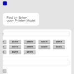 Find your Printer Model number