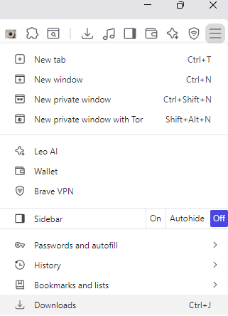 Open the Downloads folder.