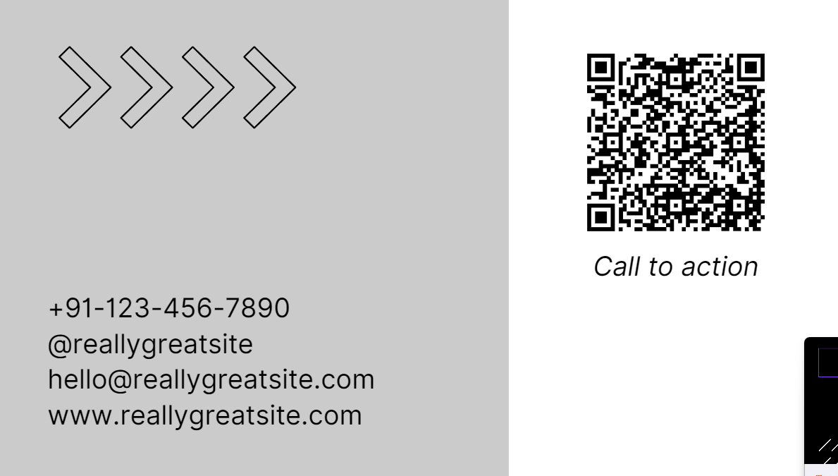 Powerish business card template.