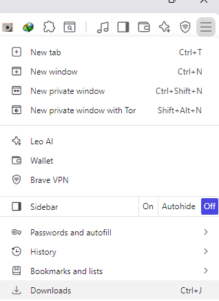 Open the Downloads folder.